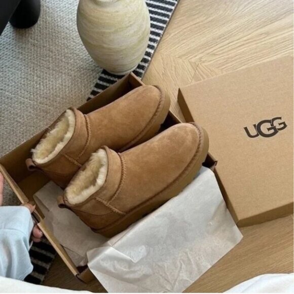 UGG Classic Ultra Mini Chestnut - Picture 5 of 9